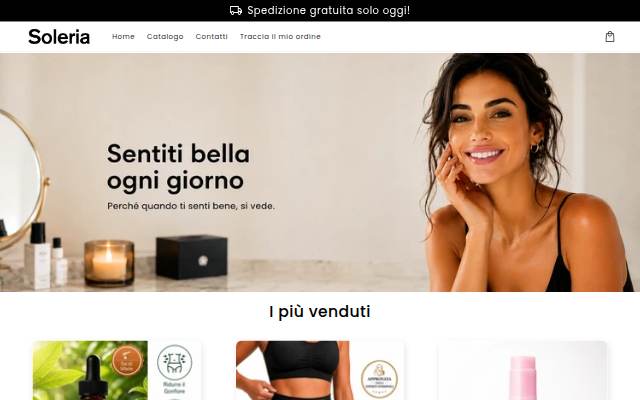 Soleria storefront