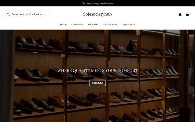 Solesocietyhub storefront