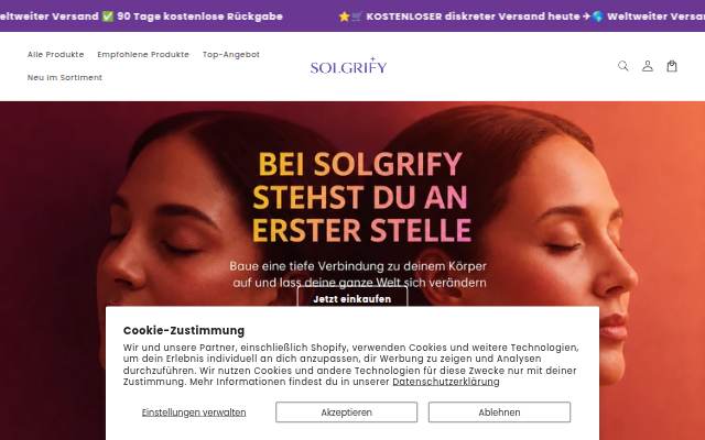 solgrify storefront