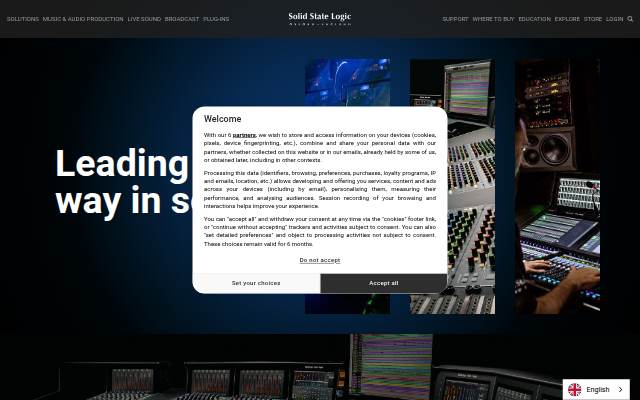 Solid State Logic storefront