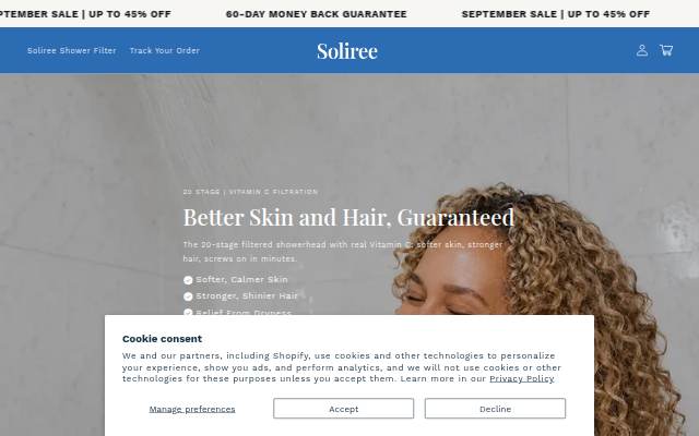Soliree Inc. storefront