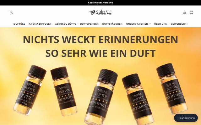 Solo-Air.de storefront