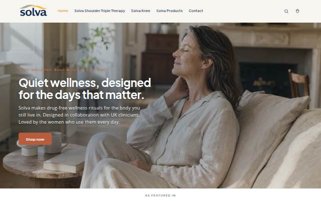 Solva Brand storefront