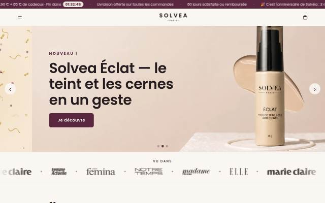 Startseite von Solvea Paris