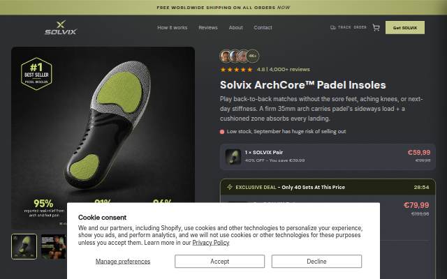 Solvix storefront