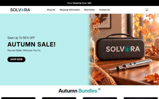 Solvora storefront