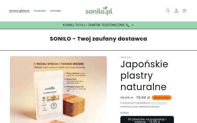 SONILO.PL storefront