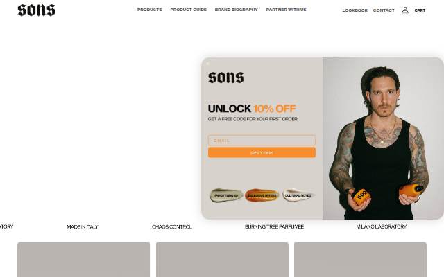 SONS OF SEVEN storefront