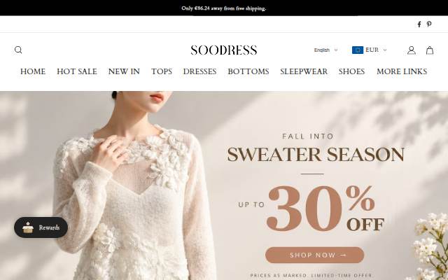 soodress storefront
