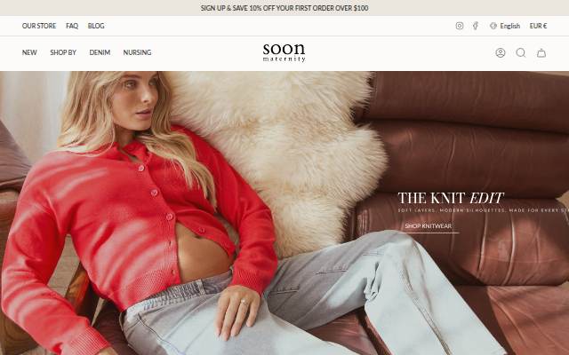 Soon Maternity storefront