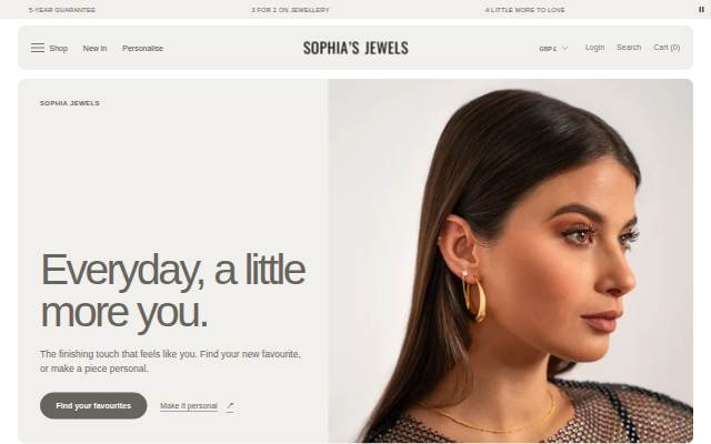SophiaJewels storefront