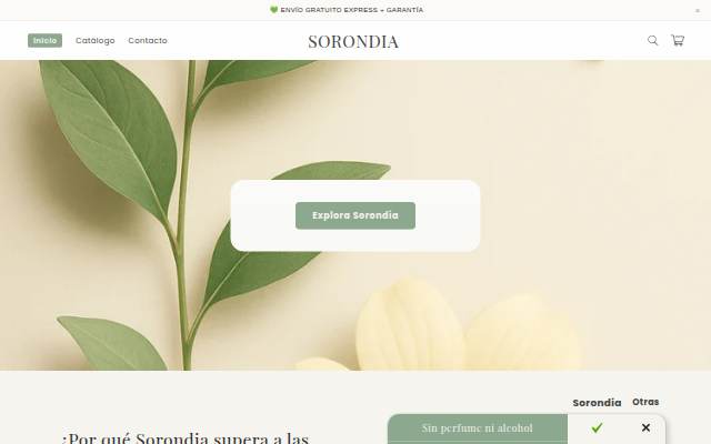 SORONDIA storefront