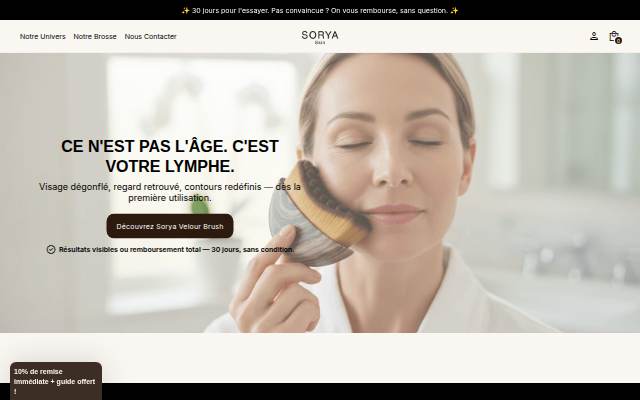 SORYA Skin storefront