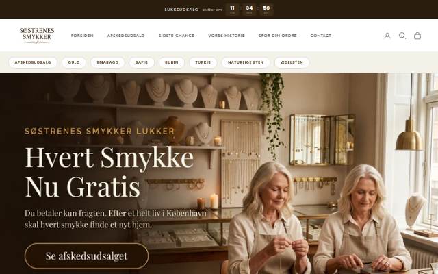Søstrenes Smykker storefront