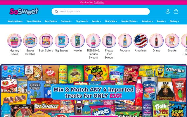 SoSweet storefront