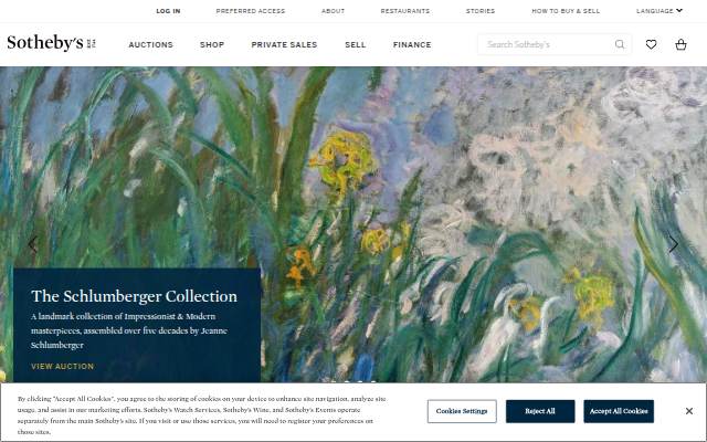 Sothebys.com storefront