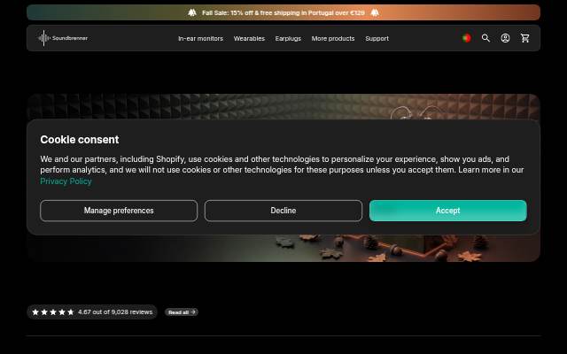 Soundbrenner storefront