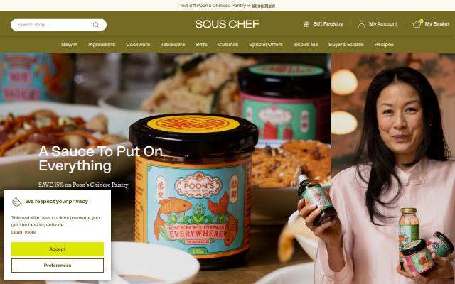 Sous Chef storefront