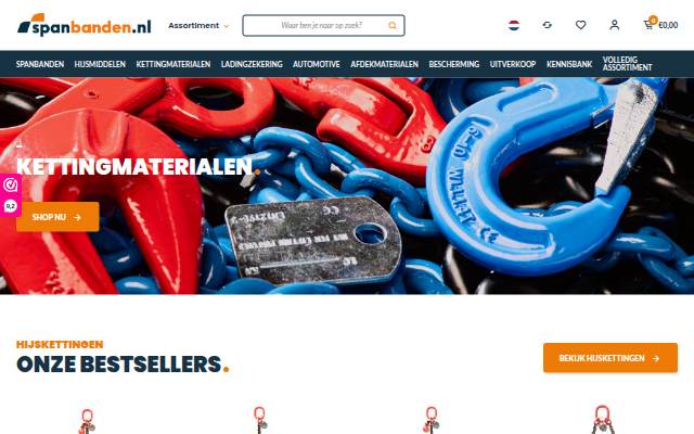 Spanbanden.nl storefront