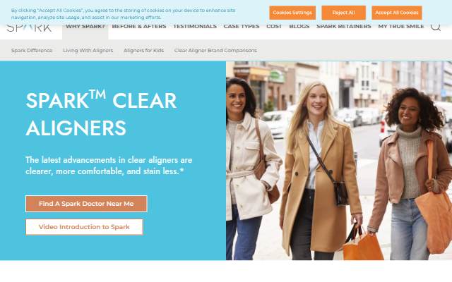 Montra da Spark Clear Aligners