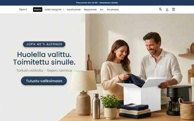 Spava.fi storefront