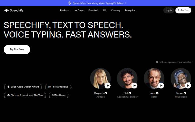 Speechify storefront
