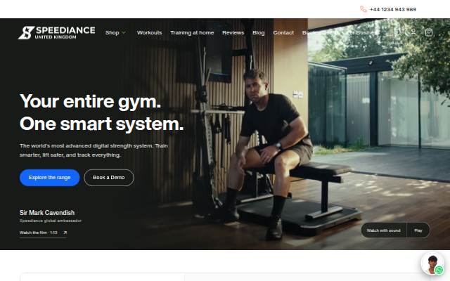 Speediance United Kingdom storefront