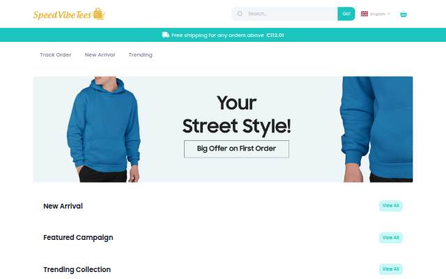 Speedvibetees storefront
