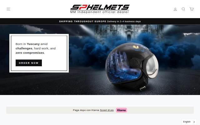 sphelmets.it storefront