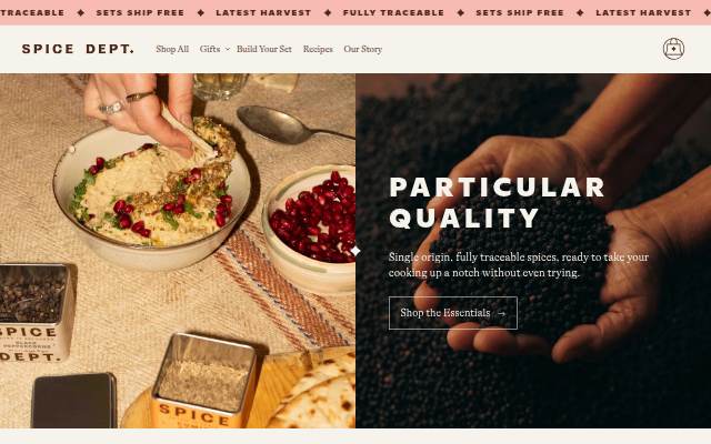 Spice Dept. storefront