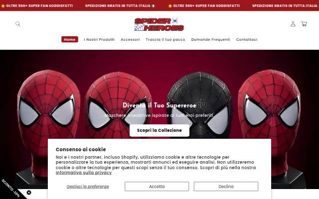 Spider Heroes storefront