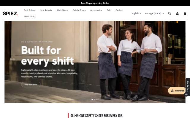 SPIEZ storefront