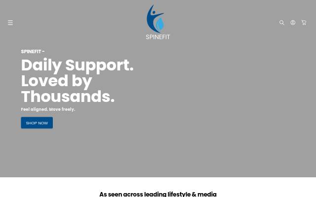 SpineFit storefront