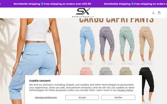 Spiritusxup storefront