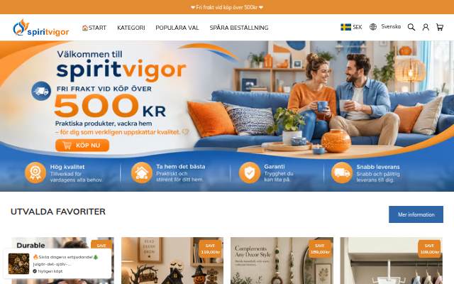 Spiritvigor storefront