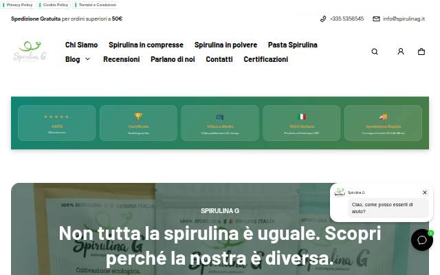 Spirulina G storefront