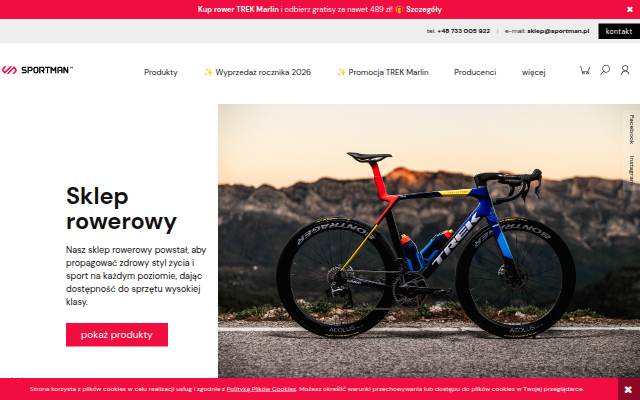 Montra da SPORTMAN - Sklep sportowy i rowerowy