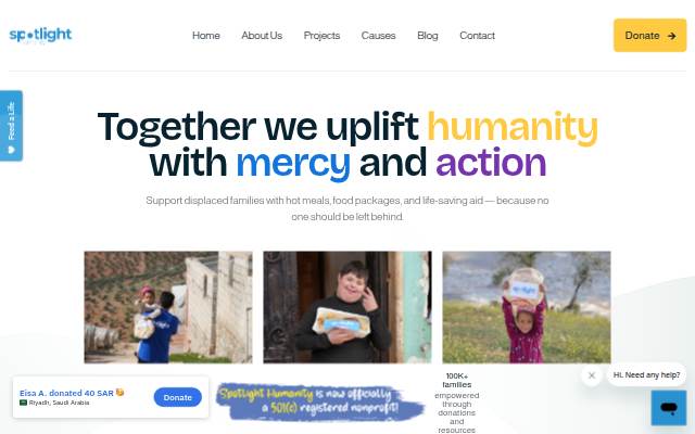 Spotlight Humanity storefront