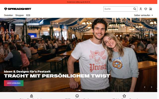 Spreadshirt storefront