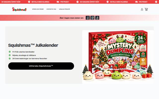 Squishmas storefront