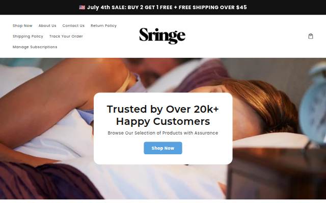 Sringe storefront