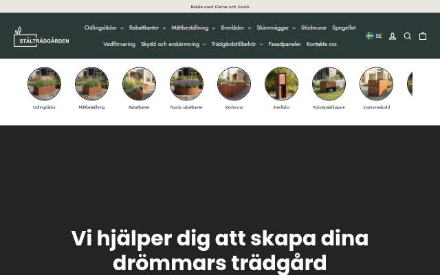 Stålträdgården storefront