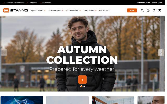 Montra da Teamwear for clubs and teams
