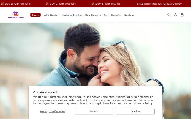 STARLITGIFT.COM storefront