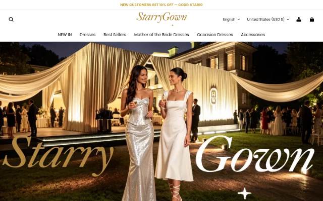 starrygown storefront