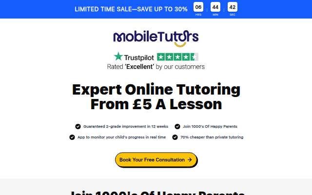 Startseite von Mobile Tutors