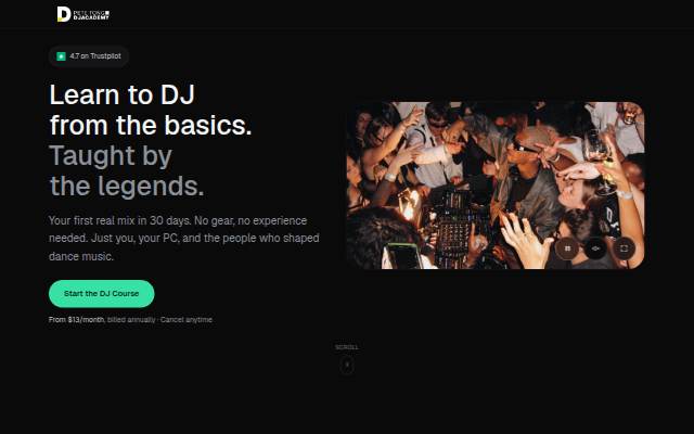 Pete Tong DJ Academy storefront