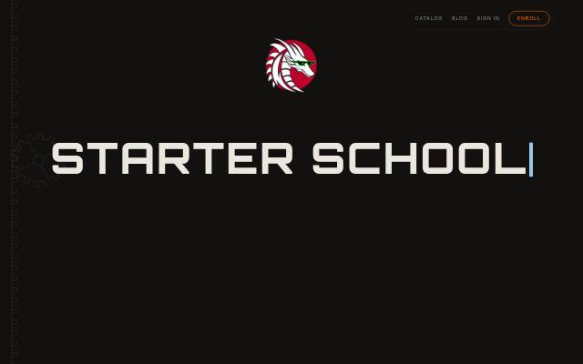 Starter School storefront