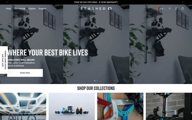Stashed Products storefront