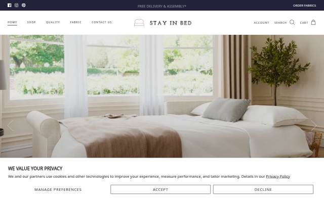 Stay In Bed storefront